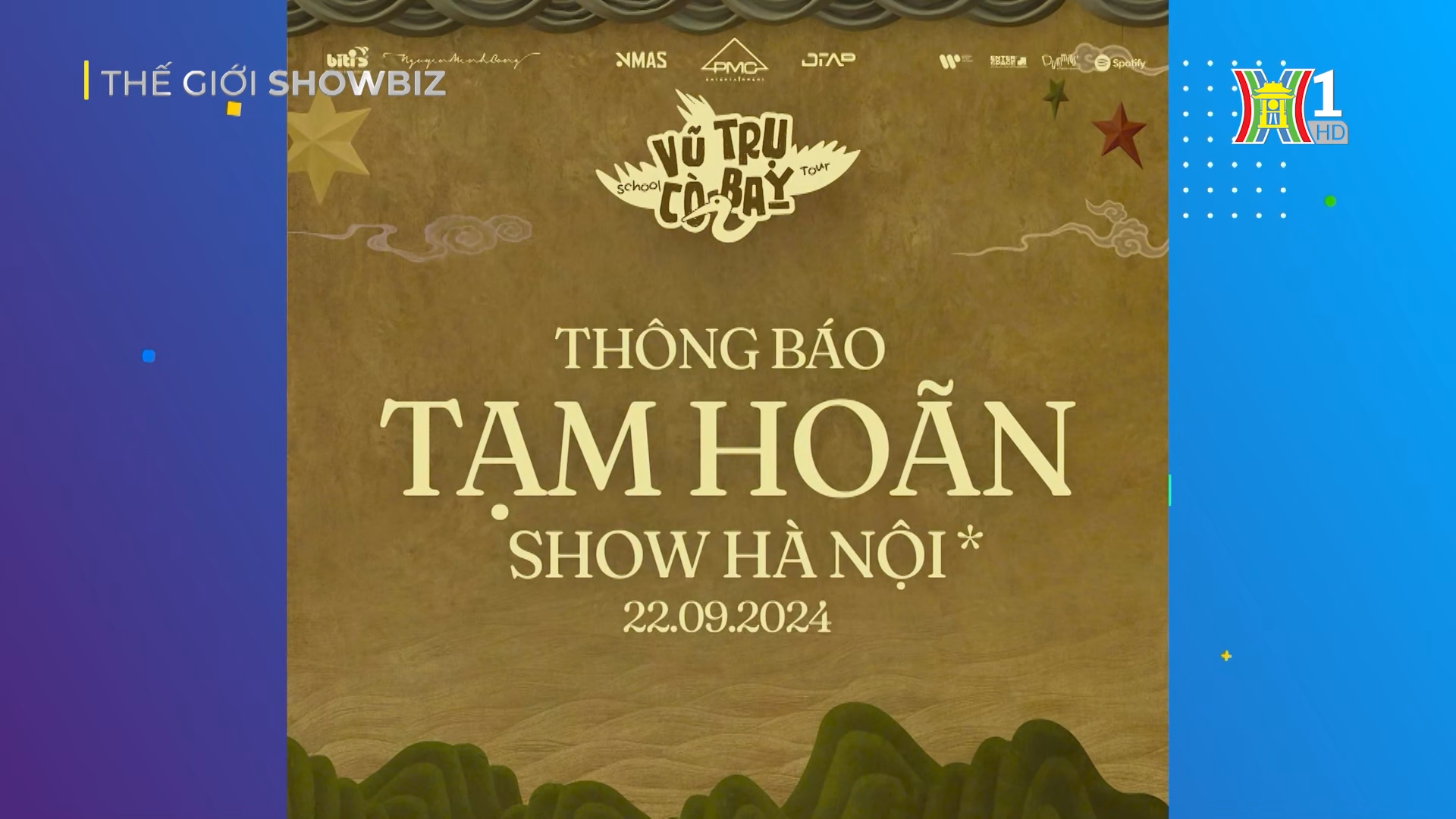 Phương Mỹ Chi thông báo tạm hoãn show Hà Nội trong chuỗi School Tour Vũ Trụ Cò Bay.